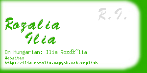 rozalia ilia business card